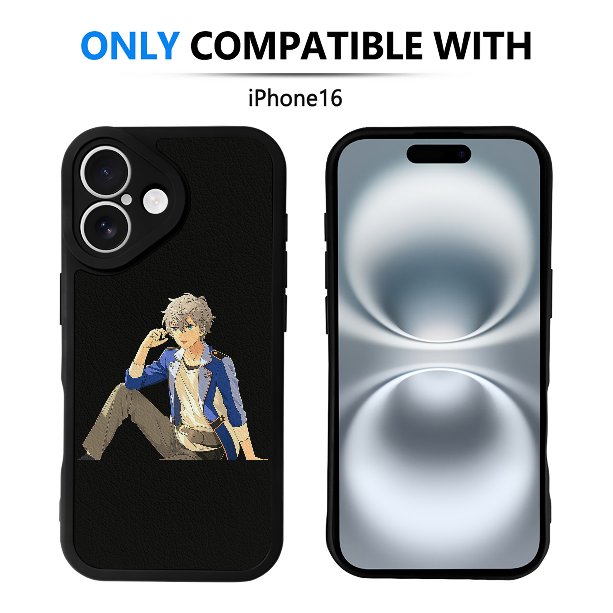 （画像用） あんさんぶるスターズ! Ensemble Stars 【iPhone 16シリーズ対応】シリコンスマホケース（レザー調） 材質：シリコン